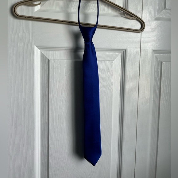 Royal Blue Zipper Tie - Picture 1 of 1